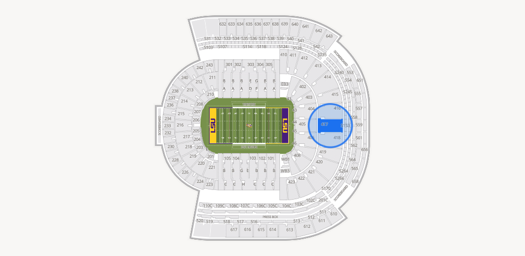 Tiger Stadium Seating Chart