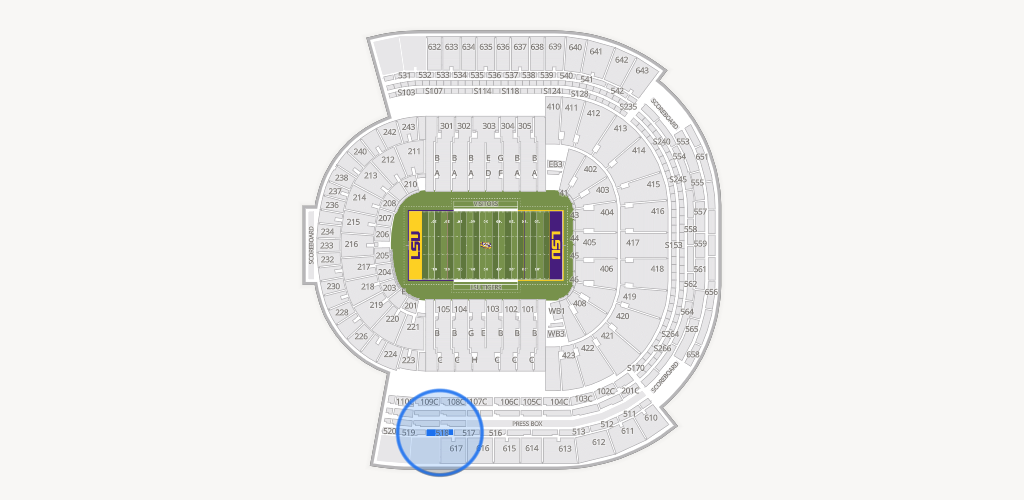 Tiger Stadium Seating Chart