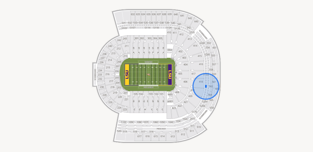 Tiger Stadium Seating Chart