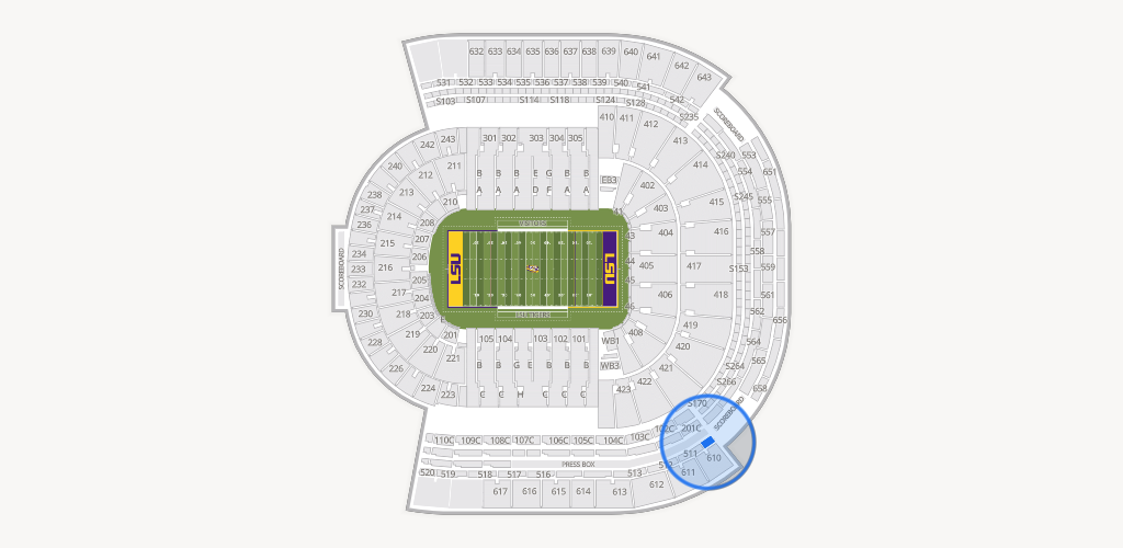 Tiger Stadium Seating Chart
