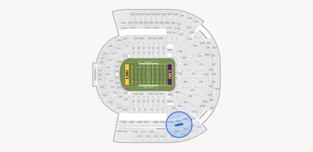 Tiger Stadium Seating Chart