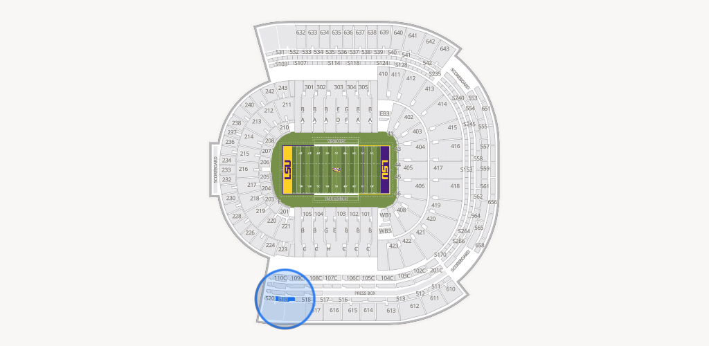Tiger Stadium Seating Chart