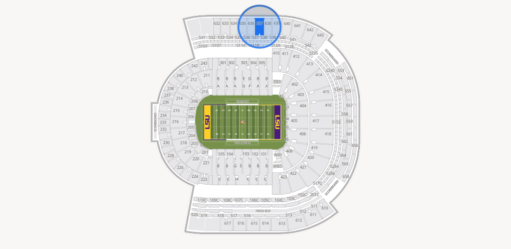 Tiger Stadium Seating Chart