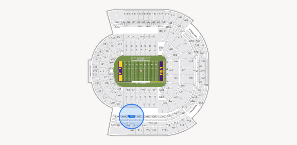 Tiger Stadium Seating Chart