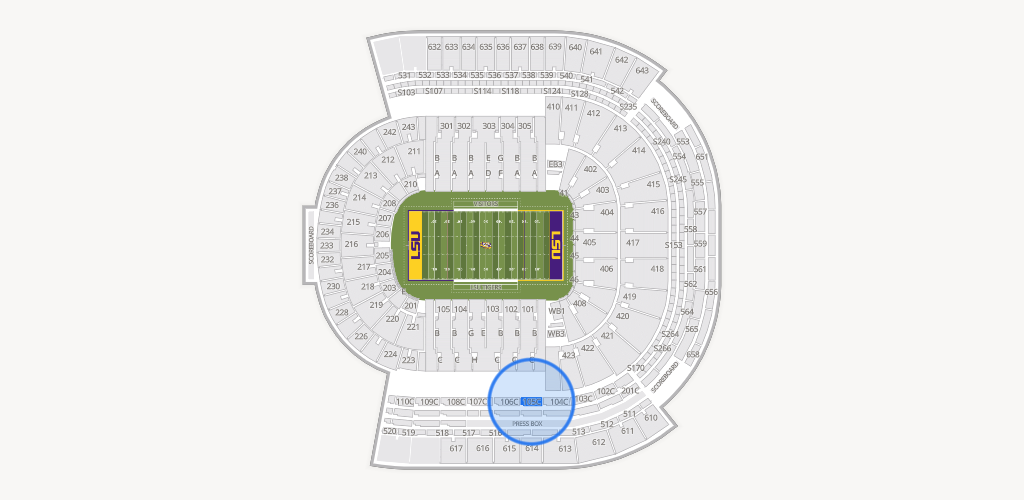Tiger Stadium Seating Chart