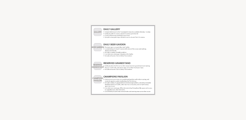 Torrey Pines Golf Course Seating Chart