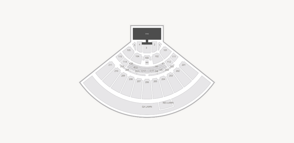 Toyota Amphitheatre Seating Chart
