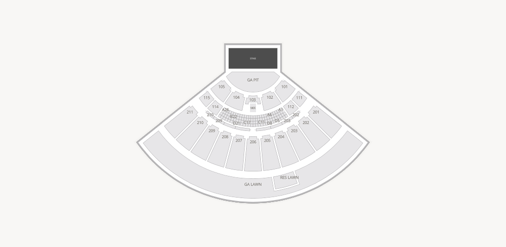 Toyota Amphitheatre Seating Chart