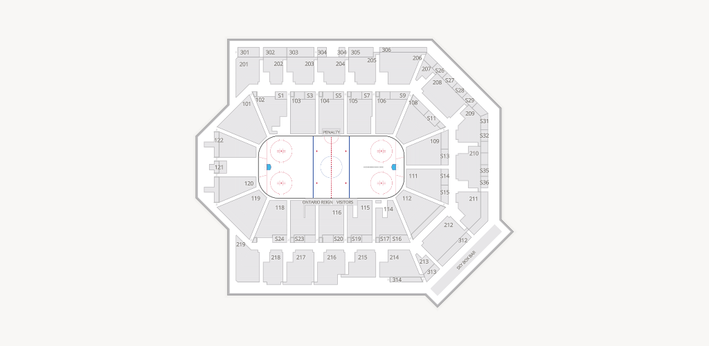 Toyota Arena - Ontario Seating Chart