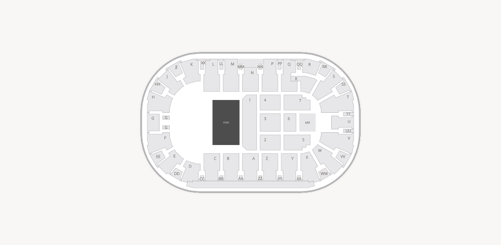 Toyota Center - WA Seating Chart