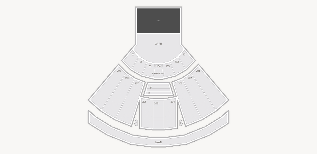 Toyota Pavilion at Concord Seating Chart