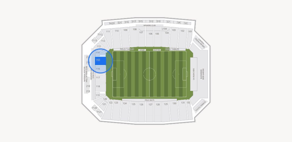 Toyota Stadium Seating Chart
