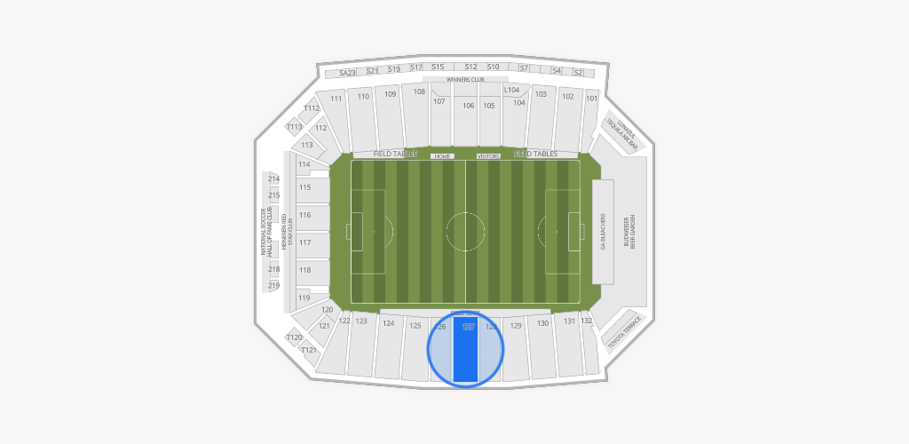 Toyota Stadium Seating Chart