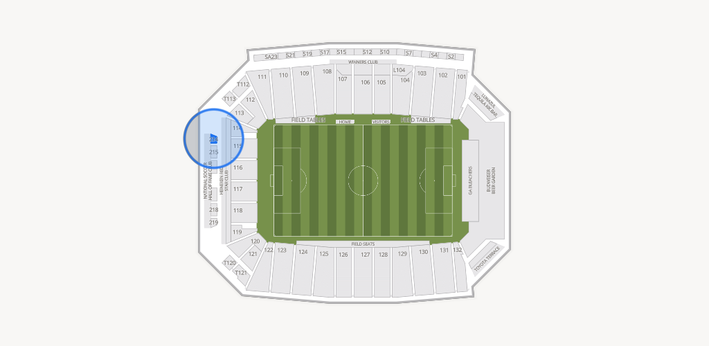 Toyota Stadium Seating Chart