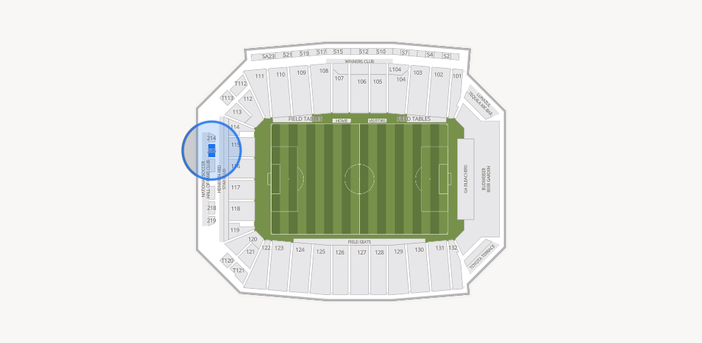 Toyota Stadium Seating Chart