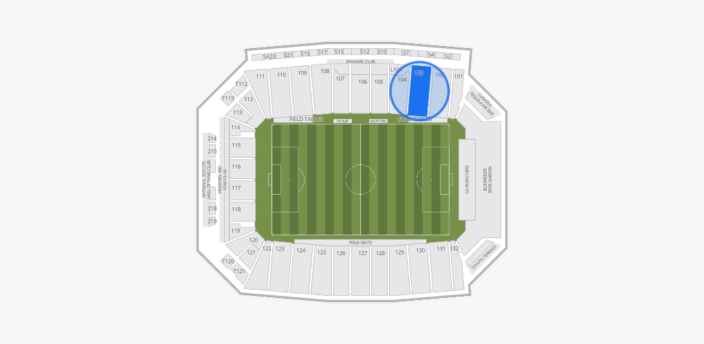 Toyota Stadium Seating Chart