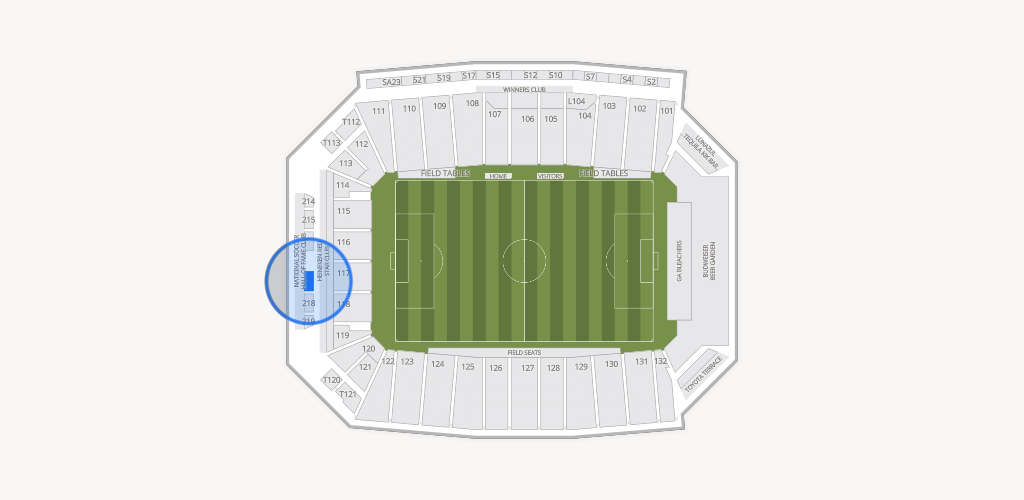 Toyota Stadium Seating Chart