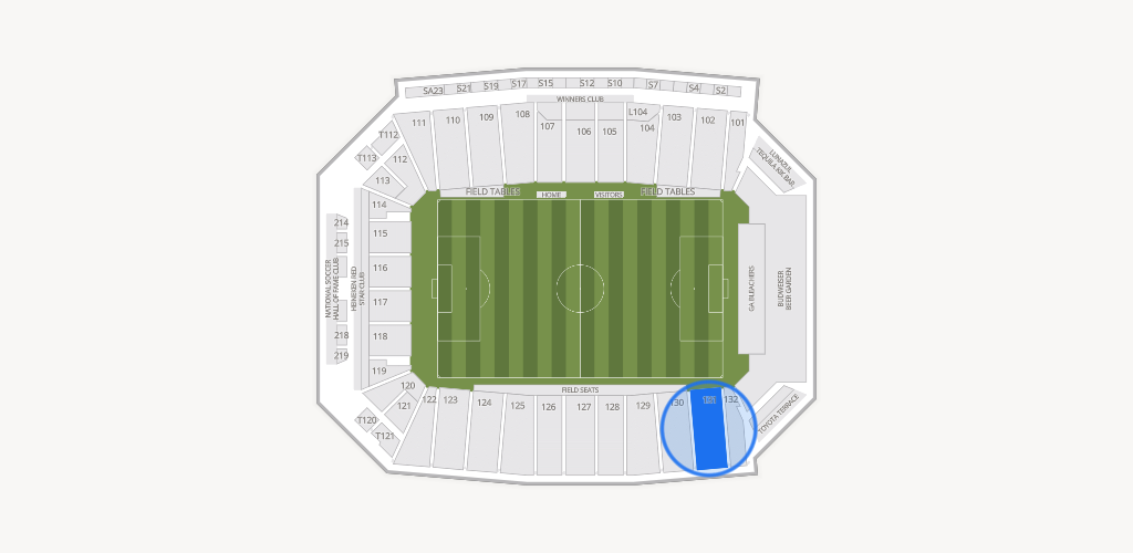 Toyota Stadium Seating Chart