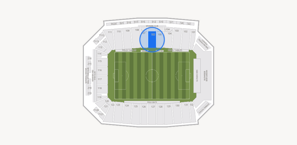 Toyota Stadium Seating Chart