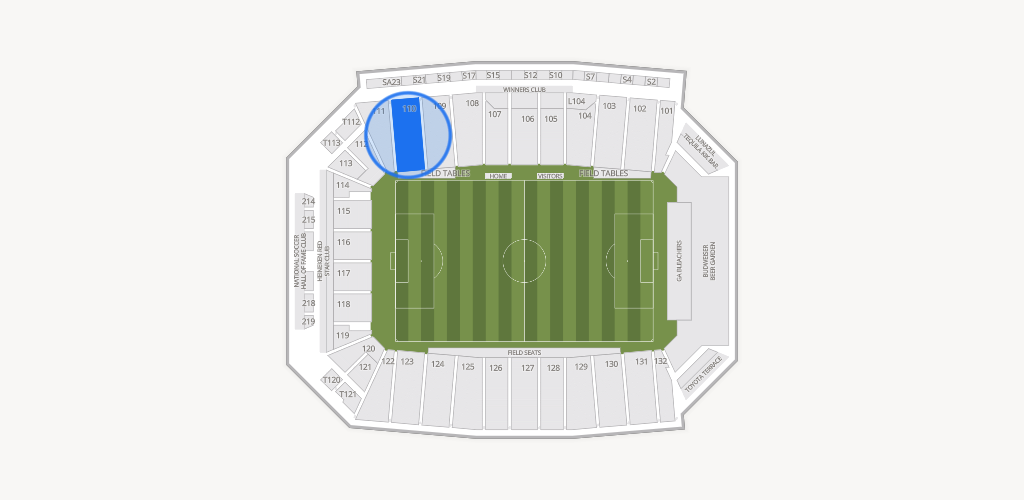 Toyota Stadium Seating Chart