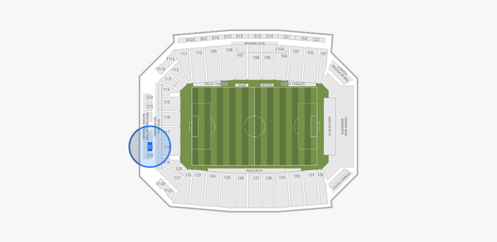 Toyota Stadium Seating Chart