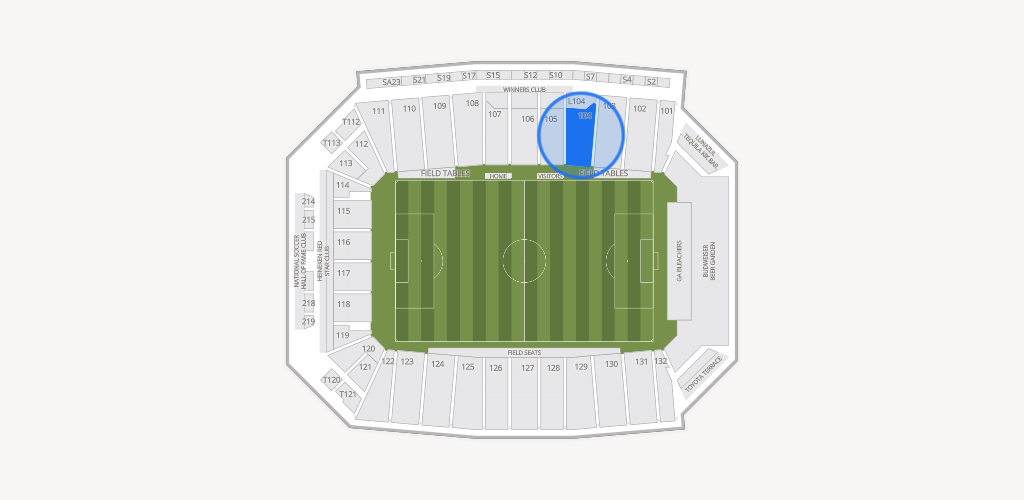 Toyota Stadium Seating Chart
