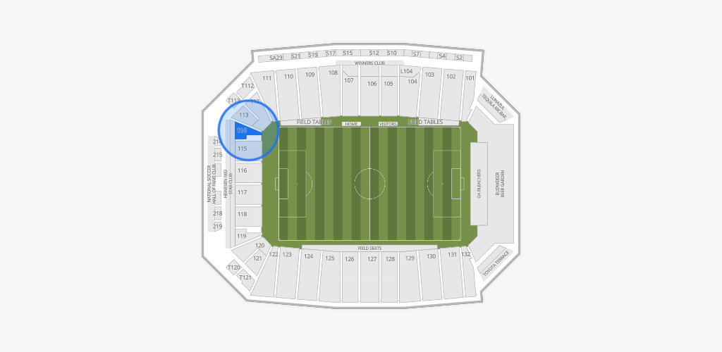 Toyota Stadium Seating Chart