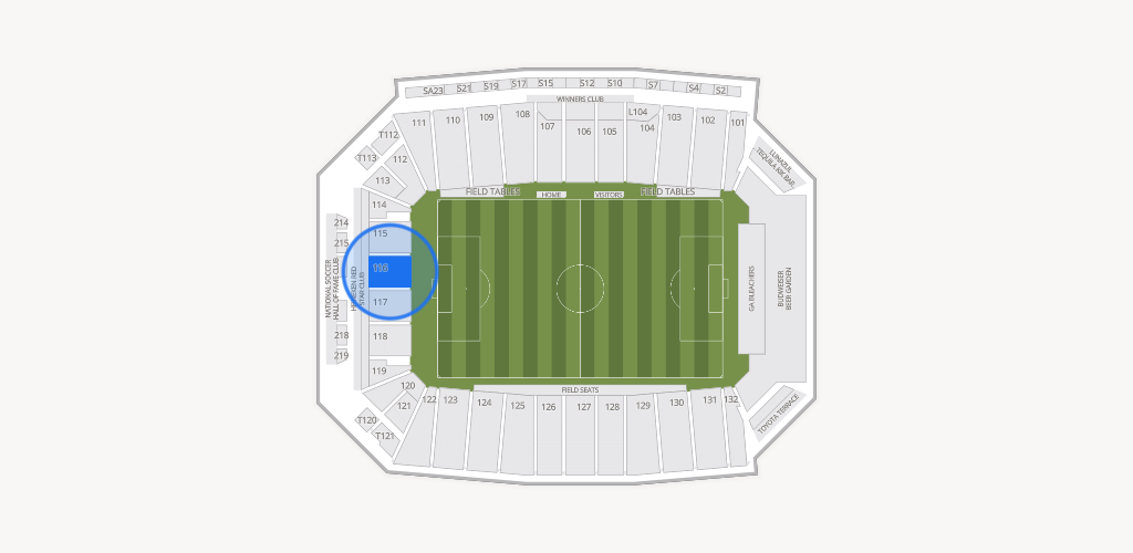 Toyota Stadium Seating Chart