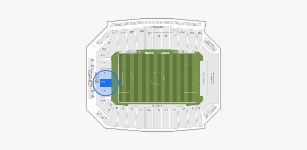 Toyota Stadium Seating Chart