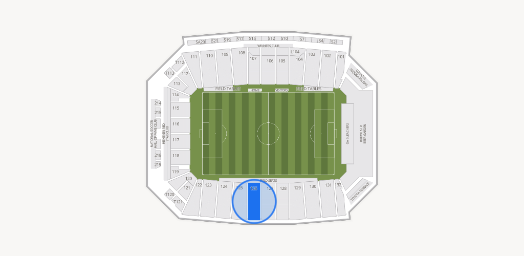 Toyota Stadium Seating Chart