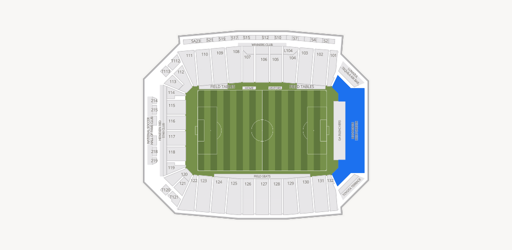 Toyota Stadium Seating Chart