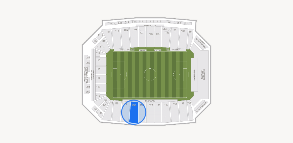 Toyota Stadium Seating Chart