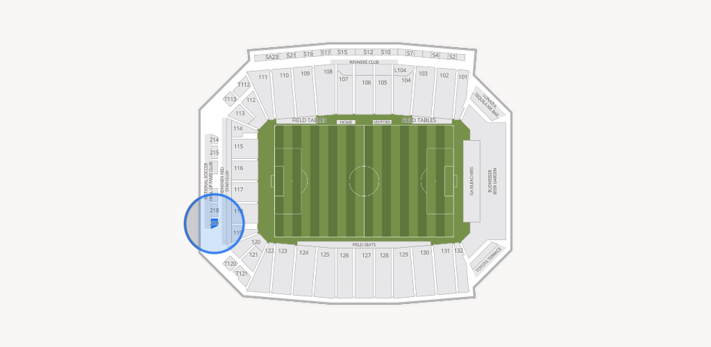 Toyota Stadium Seating Chart