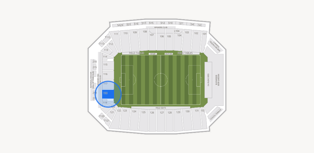 Toyota Stadium Seating Chart