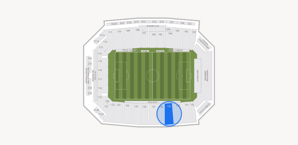 Toyota Stadium Seating Chart