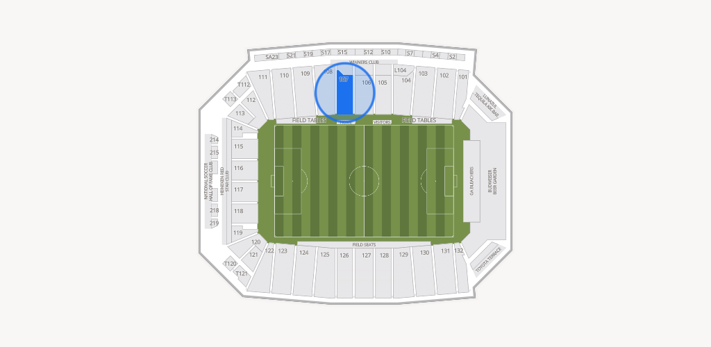 Toyota Stadium Seating Chart