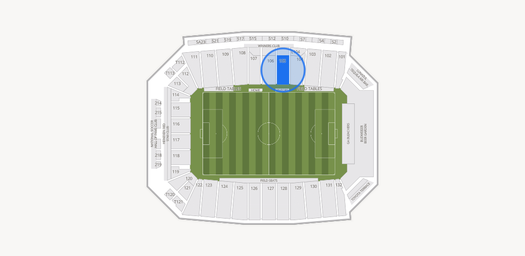 Toyota Stadium Seating Chart