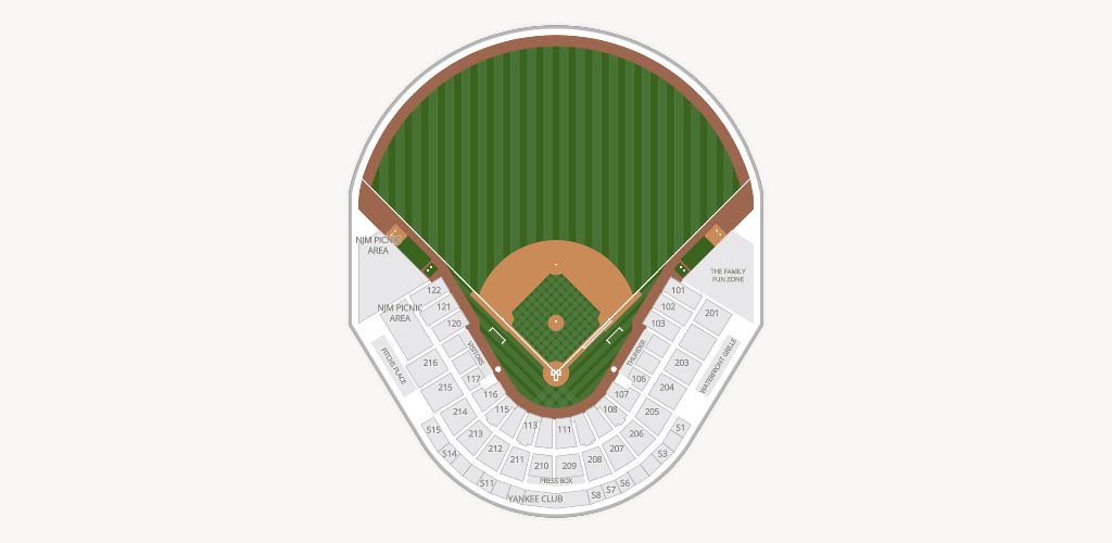 Trenton Thunder Ballpark Seating Chart