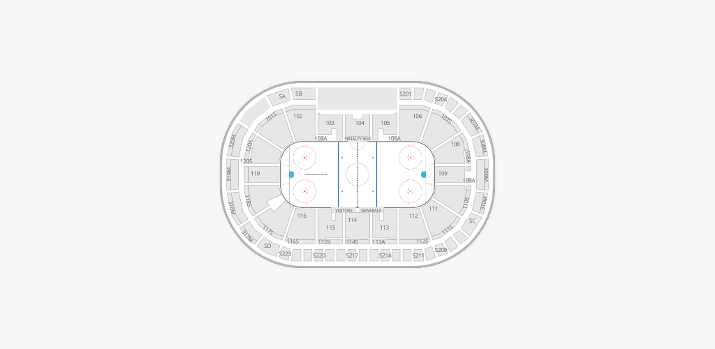 Tribute Communities Centre Seating Chart