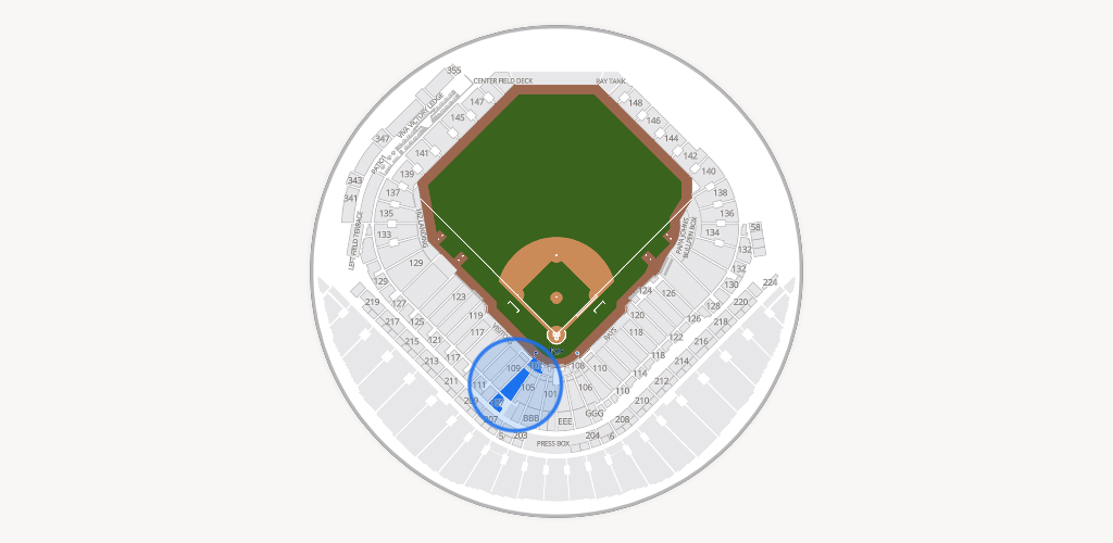Tropicana Field Seating Chart