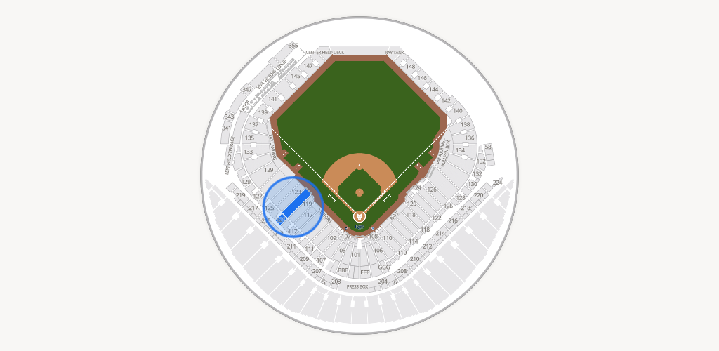 Tropicana Field Seating Chart