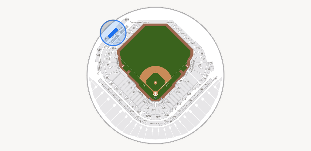 Tropicana Field Seating Chart