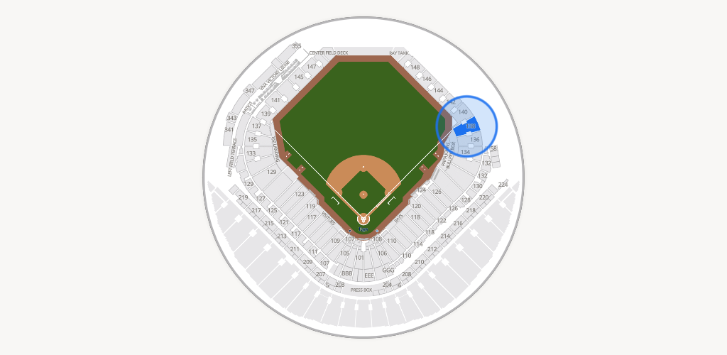 Tropicana Field Seating Chart
