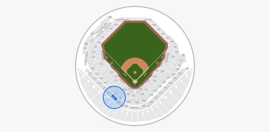 Tropicana Field Seating Chart