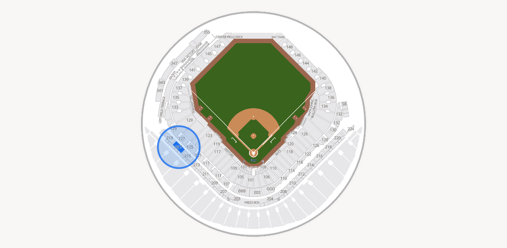Tropicana Field Seating Chart