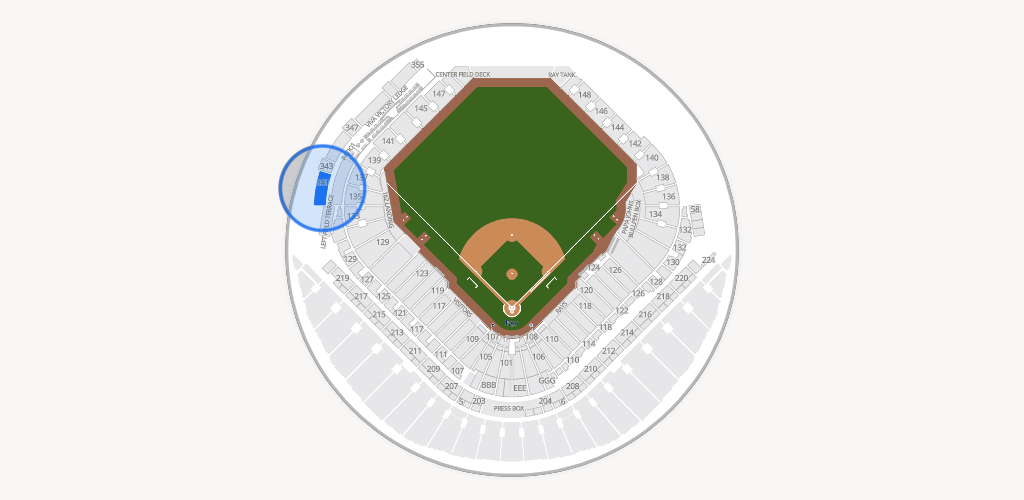 Tropicana Field Seating Chart