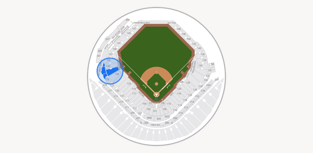 Tropicana Field Seating Chart