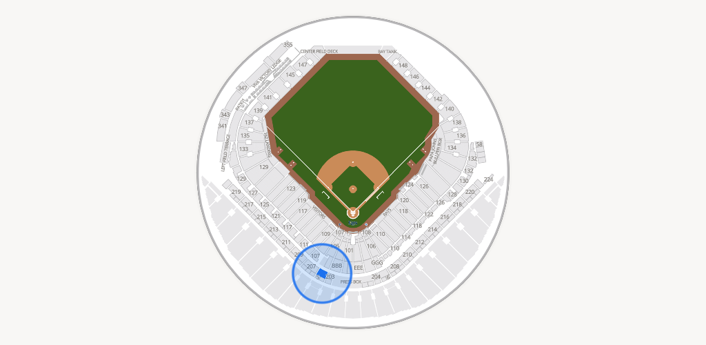 Tropicana Field Seating Chart