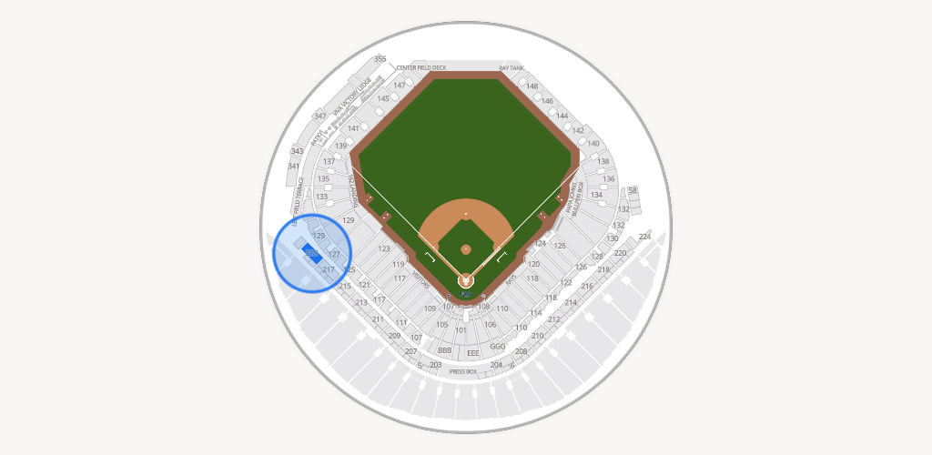 Tropicana Field Seating Chart