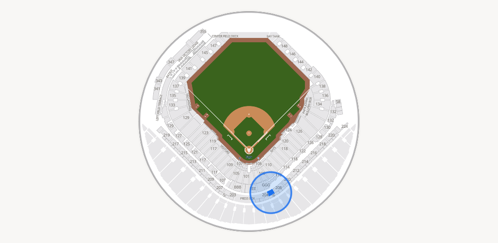 Tropicana Field Seating Chart
